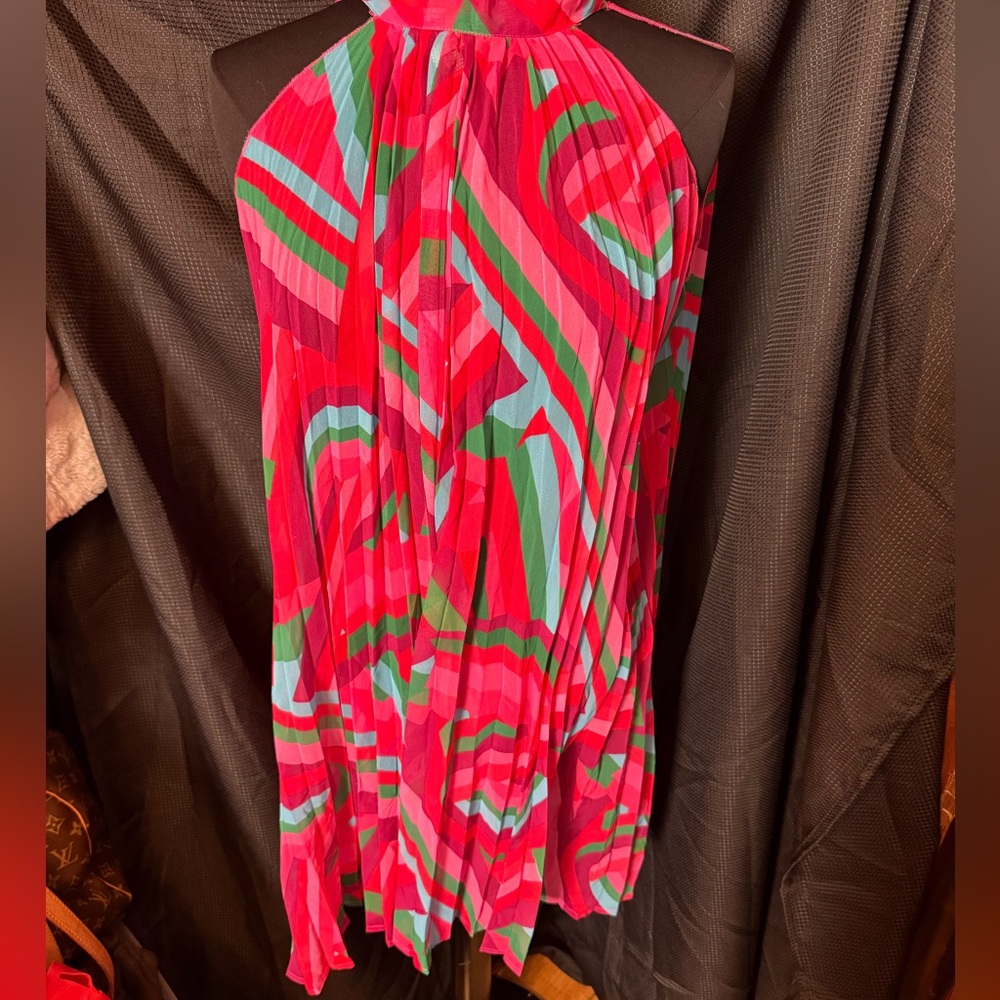 Colorful Striped Mini Dress - Picture 2 of 5